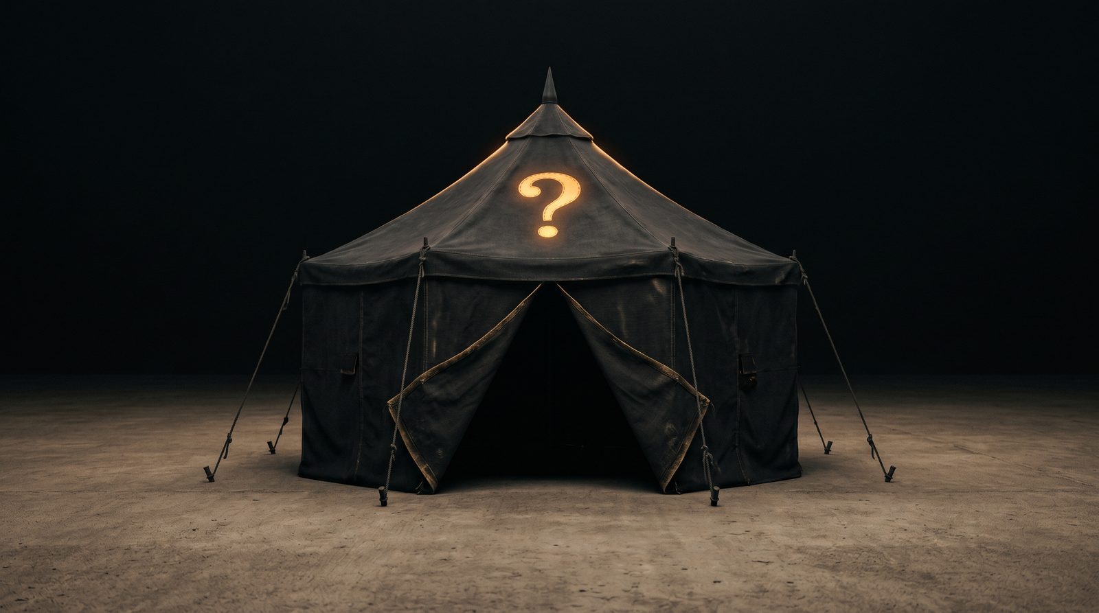 The Find mystery tent